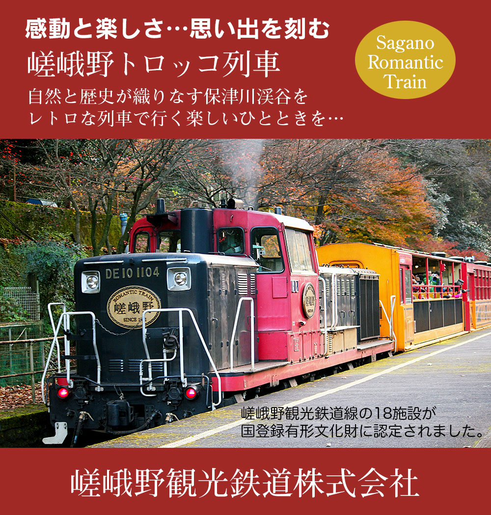 嵯峨野観光鉄道バナー